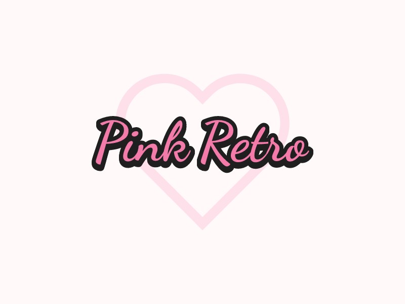 Pink RetroLOGO設計